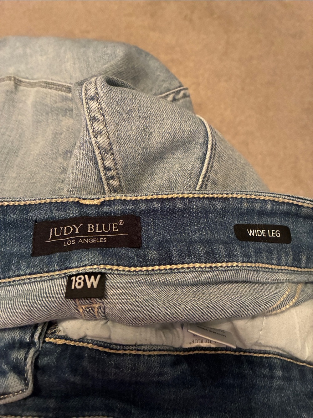 Judy Blue Light Blue High-Rise Cropped Button-Fly Jeans - Picture 2 of 4